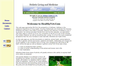 Desktop Screenshot of healthyvet.com