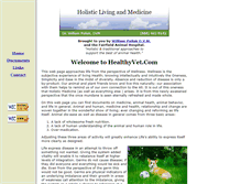Tablet Screenshot of healthyvet.com